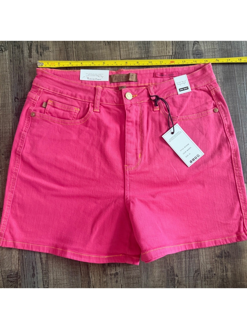 Judy Blue Jean Shorts Bright Pink Size XL
